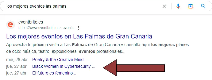 rich snippet de eventos